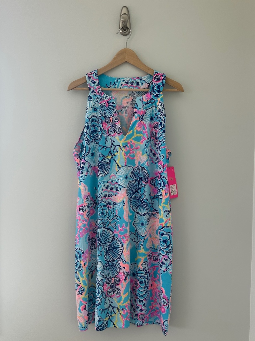 NWT Lilly Pulitzer Ross Dress Bali Blue Once Upon a Tide XL